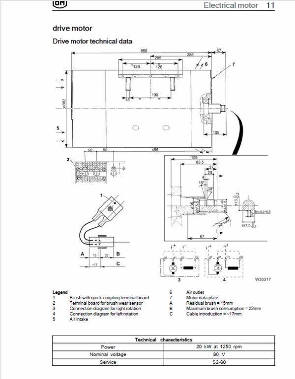 OM Pimespo XE60, XE70 and XE80 Forklift Workshop Manual