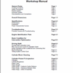 OM Pimespo LDW 2204/T CHD Engine For Forklift Trucks Shop Manual