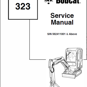 Bobcat 323 Compact Excavator Service Manual