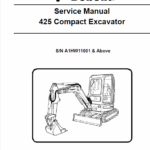 Bobcat 425 and 428 Compact Excavator Service Manual