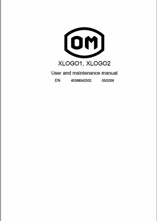 OM PIMESPO XLOGO1 and XLOGO2 Series 4539 – 4549 Order Picker Workshop Repair Manual