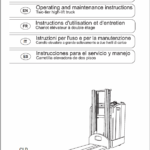 OM PIMESPO TLR, CLD and CLR Pallet Stacker Workshop Repair Manual