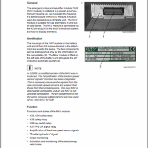 OM Pimespo XNA ac – Generation 1.2 80v Side Loader Workshop Repair Manual