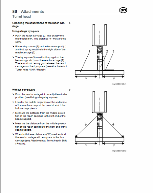 OM Pimespo XNA ac – Generation 3 48v Side Loader Workshop Repair Manual