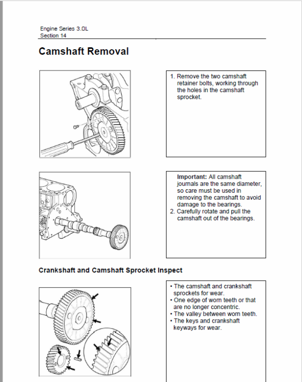 OM Pimespo Engine 3.0L For Forklift Trucks Repair Rules Manual