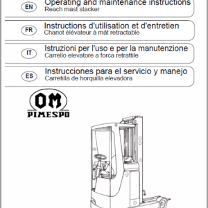 OM Pimespo XRN Reach Trucks Workshop Repair Manual