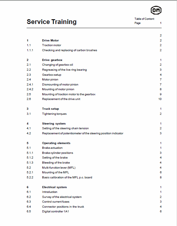 OM PIMESPO IDEA Series 334-03 Workshop Repair Manual