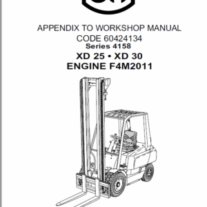 OM Pimespo XD25 and XD30 Forklift Workshop Manual