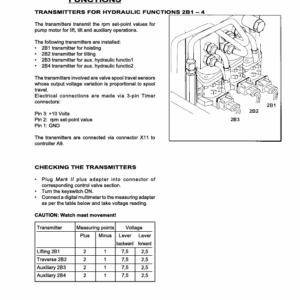 OM Pimespo XE35, XE40, XE45, XE50 Forklift Workshop Manual