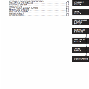 Bobcat X225 Excavator Service Manual