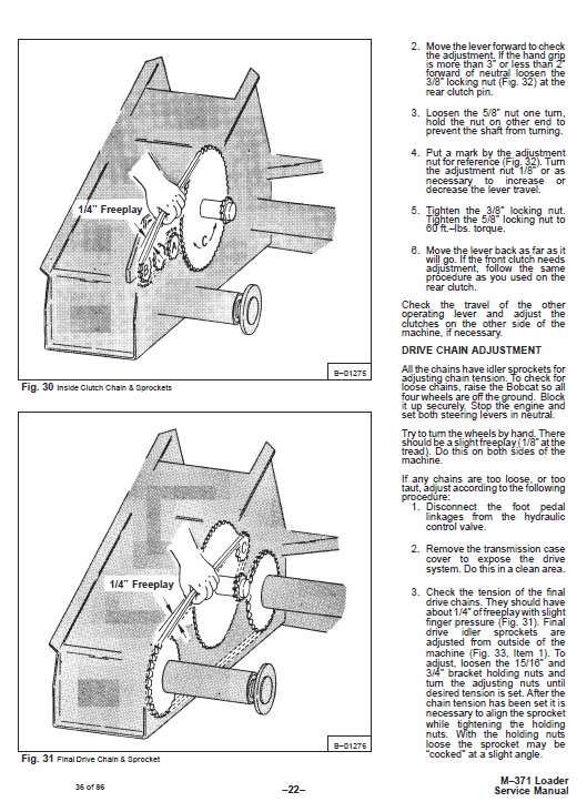 Bobcat 371 Skid-Steer Loader Service Manual