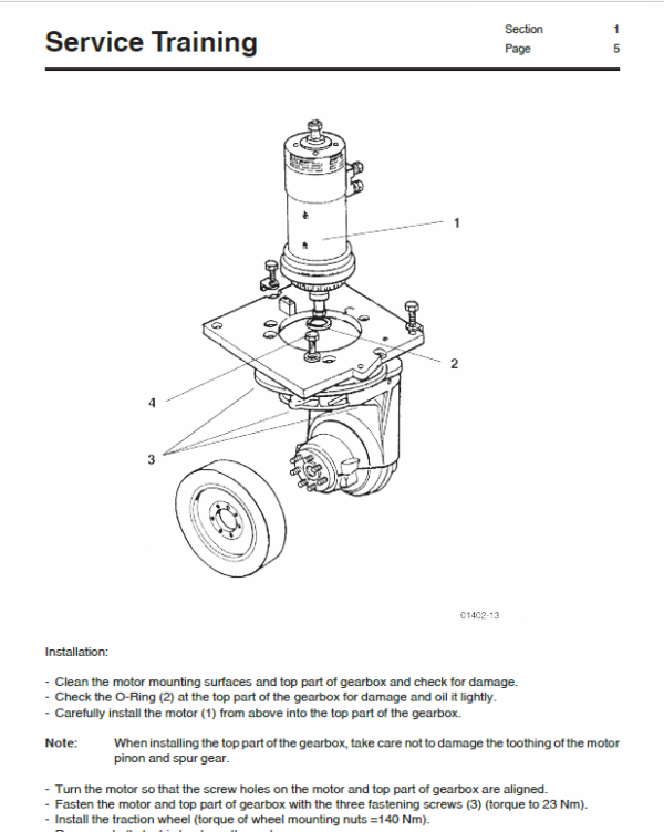 OM PIMESPO Modo 1,2,3 Series 014 Mid and High-lift Order Pickers Workshop Repair Manual