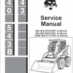Bobcat 540, 543 and 543B Skid-Steer Loader Service Manual
