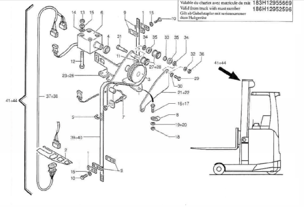 OM PIMESPO Thesi Series 4519 Reach Trucks Workshop Repair Manual