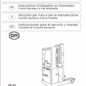 OM Pimespo XRac Reach Trucks Workshop Repair Manual