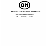 OM Pimespo XE22ac, XE25ac, XE25Lac, XE30ac Forklift Workshop Manual