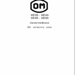 OM Pimespo XE35, XE40, XE45, XE50 Forklift Workshop Manual