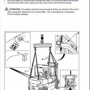 OM Pimespo XE60, XE70 and XE80 Forklift Workshop Manual