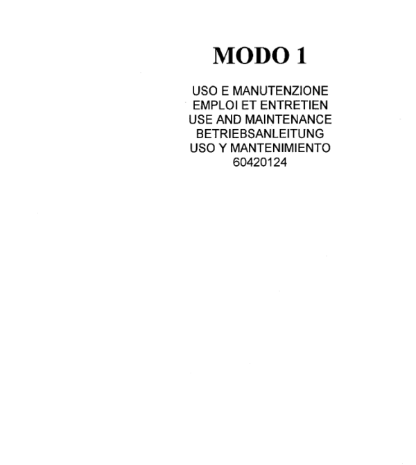 OM PIMESPO Modo 1,2,3 Series 014 Mid and High-lift Order Pickers Workshop Repair Manual