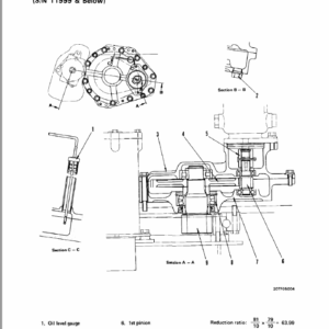 Bobcat 116 Excavator Service Manual