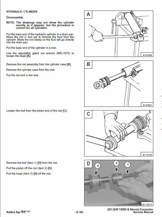 Bobcat X225 Excavator Service Manual