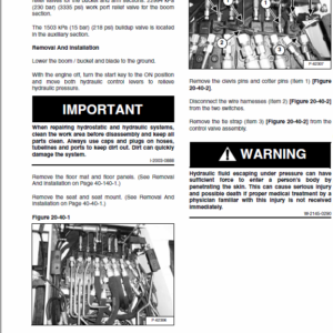 Bobcat 323 Compact Excavator Service Manual