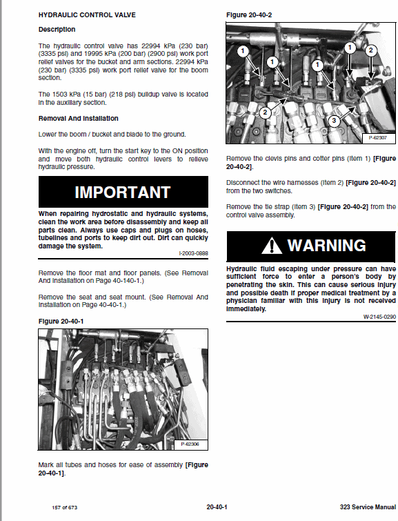 Bobcat 323 Compact Excavator Service Manual