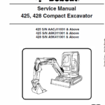 Bobcat 425 and 428 Compact Excavator Service Manual