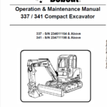 Bobcat 337 and 341 Excavator Service Manual