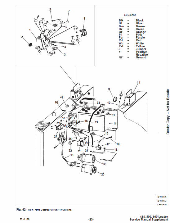 Bobcat 600, 600D, 610 and 611 Skid-Steer Loader Service Manual