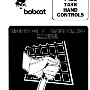 Bobcat 641, 642 and 643 Skid-Steer Loader Service Manual