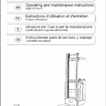OM PIMESPO TLR, CLD and CLR Pallet Stacker Workshop Repair Manual