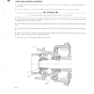 OM Pimespo DI50CH, DI60C, DI70C and DI80C Forklift Workshop Manual