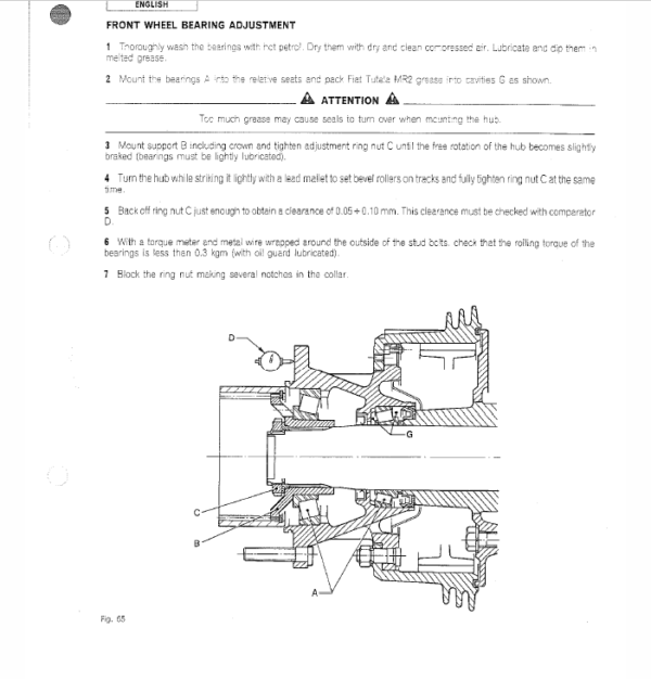 OM Pimespo DI50CH, DI60C, DI70C and DI80C Forklift Workshop Manual