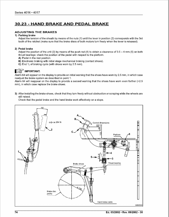 OM Pimespo XE12, XE15 and XE18 Series 4016 , 4017 Forklift Workshop Repair Manual