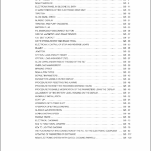 OM Pimespo Fase 18-20-20L-22-25-28-30 80v Forklift Workshop Repair Manual