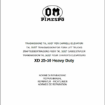 OM Pimespo XD25 and XD30 Forklift Workshop Manual