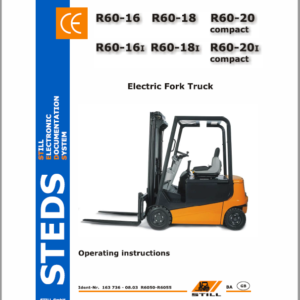 Still Electric Fork Truck R60-16 R60-18 R60-20 Workshop Repair Manual