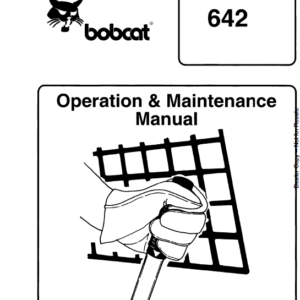 Bobcat 641, 642 and 643 Skid-Steer Loader Service Manual