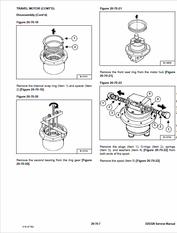 Bobcat 325 and 328 Compact Excavator Service Manual