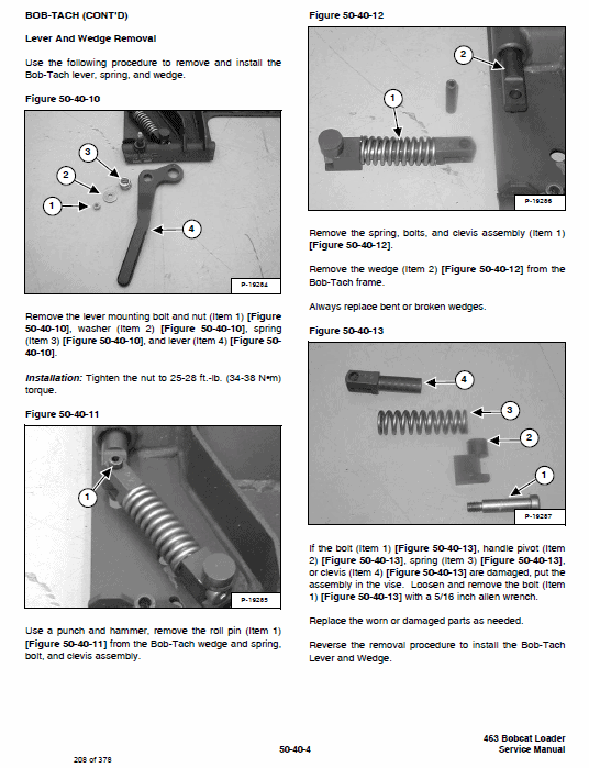 Bobcat 463 Skid-Steer Loader Service Manual