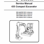 Bobcat 435 Compact Excavator Repair Service Manual