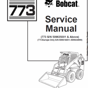 Bobcat 773 Skid-Steer Loader Service Manual