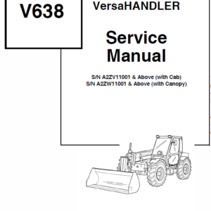 Bobcat V638 VersaHANDLER Telescopic Service Manual