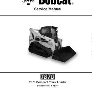 Bobcat T870 Loader Service Manual - Image 2