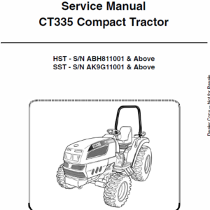 Bobcat CT335 Compact Tractor Service Manual