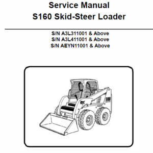 Bobcat S160 Skid-Steer Loader Service Manual