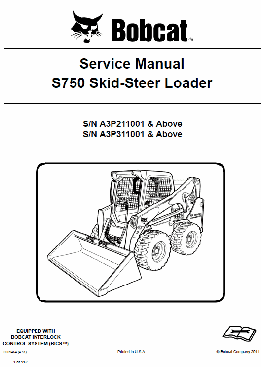 Bobcat S750 Skid-Steer Loader Service Manual