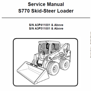 Bobcat S770 Skid-Steer Loader Service Manual