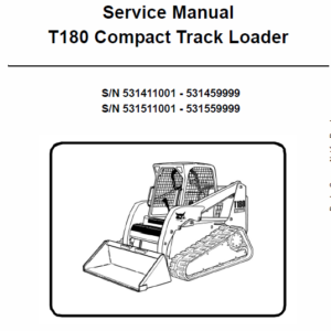 Bobcat T180 Compact Loader Service Manual